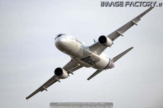 2019-10-12 Linate Airshow 07447 Airbus A320 - Alitalia